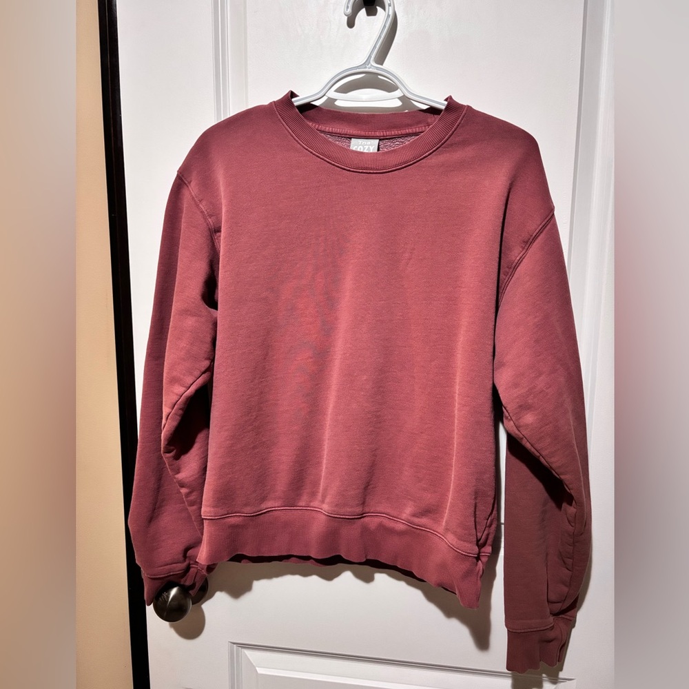 TNA Cozy Sweatfleece Perfect Crew Sweater